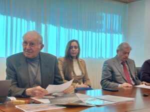 Conferenza stampa con l'europarlamentare Cristina Guarda insieme a Franceschino Barazzutti e Ivo Del Negro
