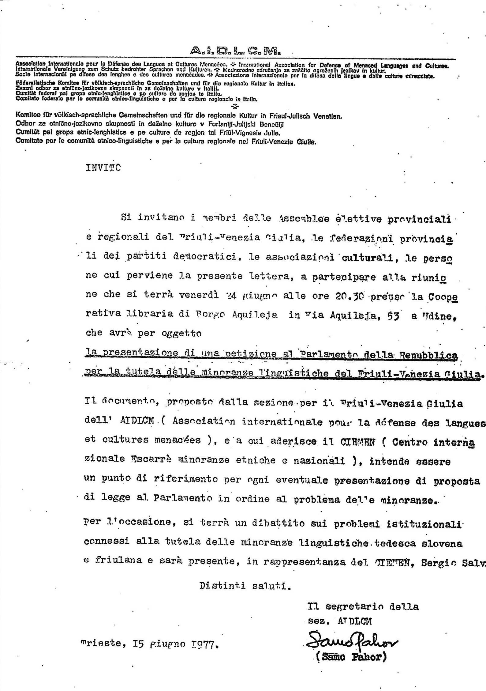 Pahor Documento siglato