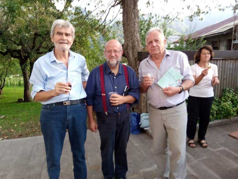 Erminio Polo con Angelo Floramo e Claudio Bearzi.