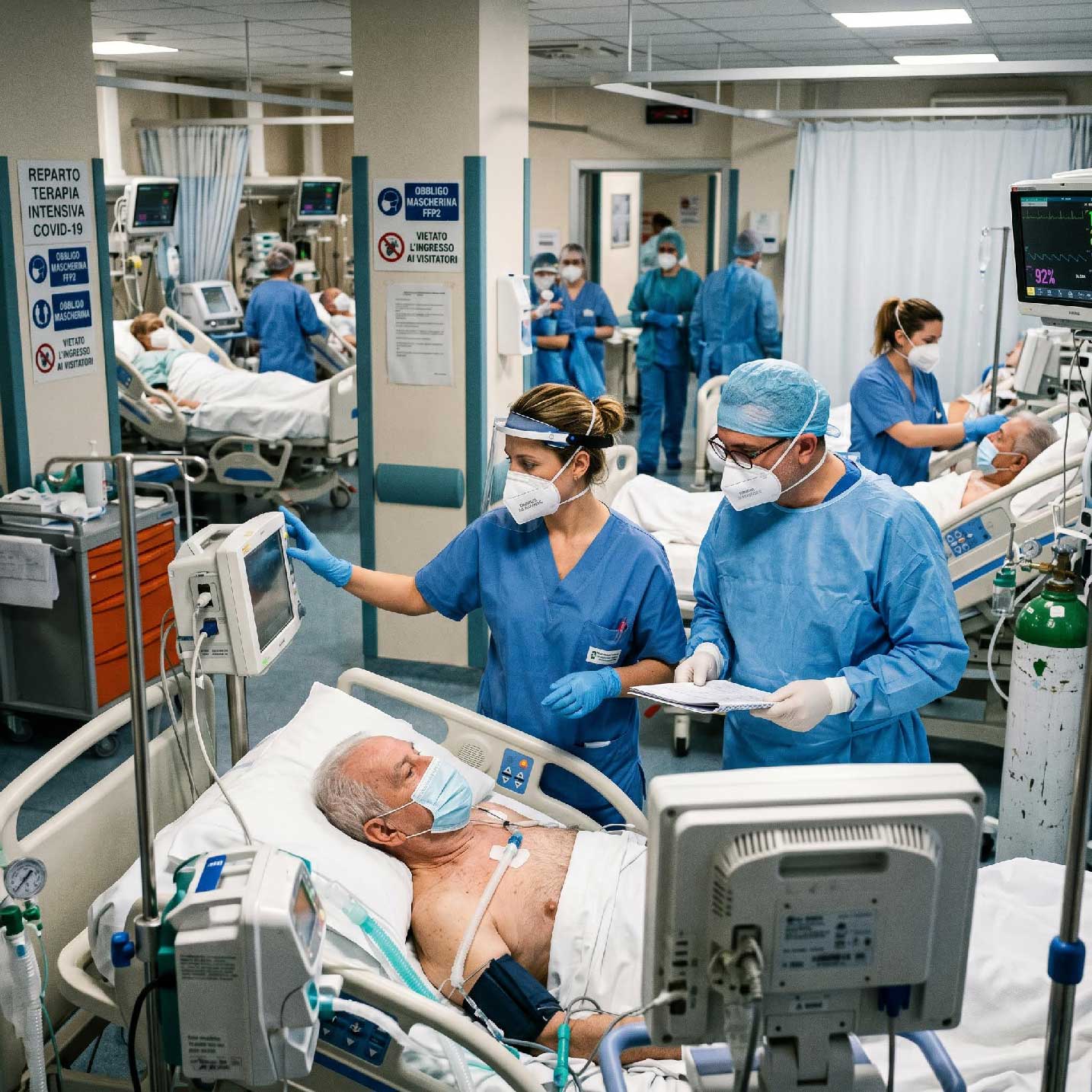 ospedale in tempo di pandemia covid 19