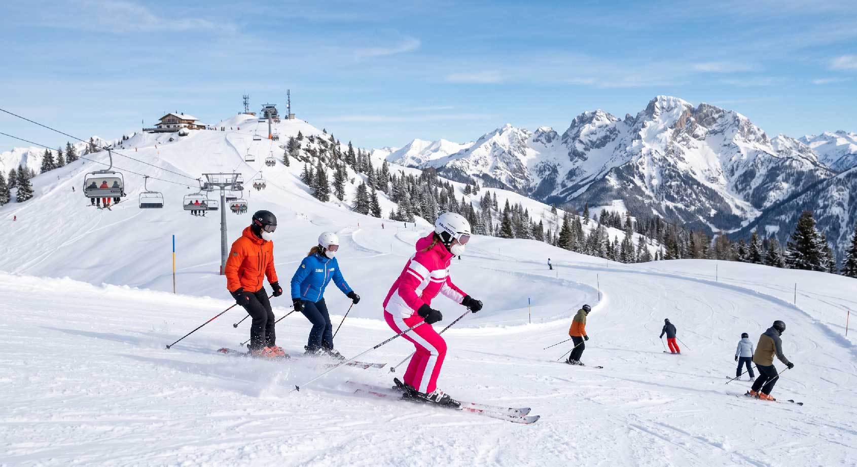 sciatori sullo Zoncolan