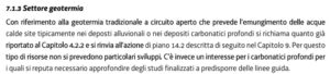 Tabella delle previsioni di sviluppo per gli impianti geotermici a bassa e alta entalpia in FVG