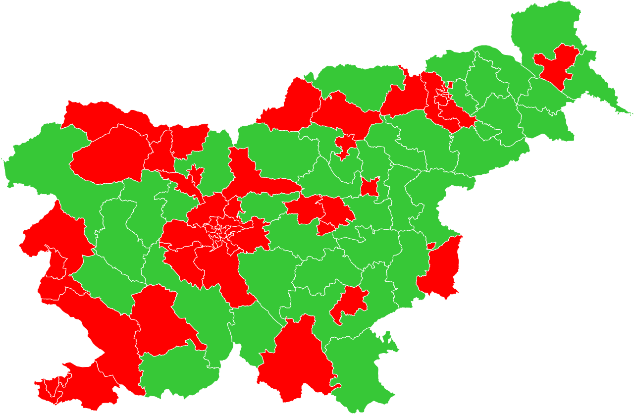 In rosso le aree dove ha vinto il voto contrario alla modifica della legge . Licenza: Wikipedia, https://commons.wikimedia.org/w/index.php?curid=201553566