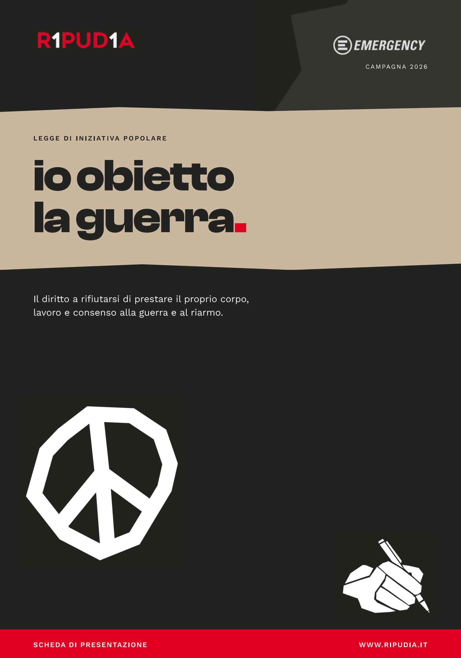 emergency ripudia la guerra