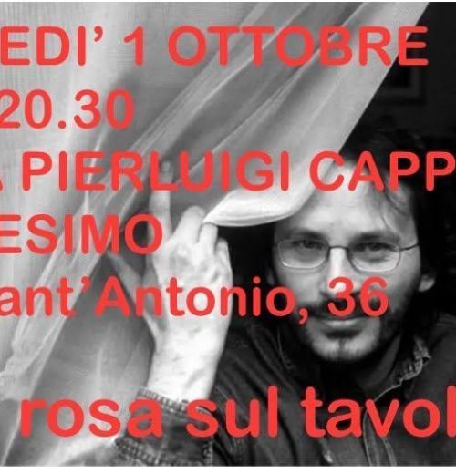 Una rosa sul tavolo - Sala Pierluigi Cappello Tricesimo