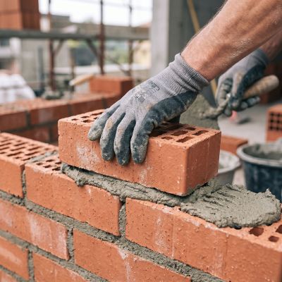 muro in costruzione