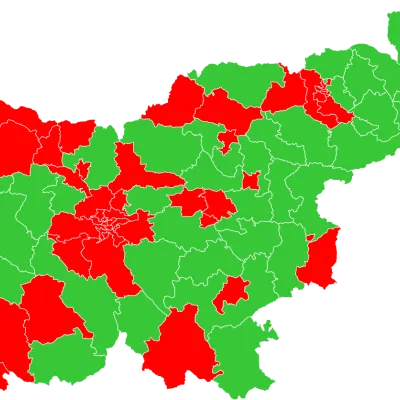 In rosso le aree dove ha vinto il voto contrario alla modifica della legge . Licenza: Wikipedia, https://commons.wikimedia.org/w/index.php?curid=201553566