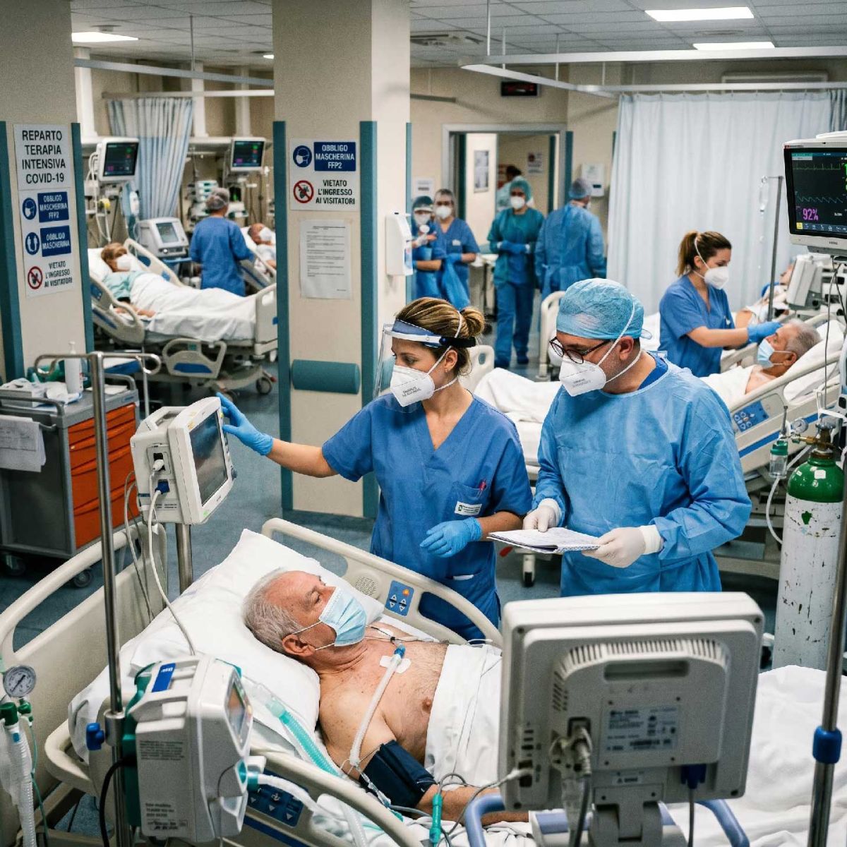 ospedale in tempo di pandemia covid 19